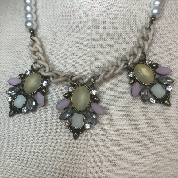 Vintage mixed jewelry necklace pendant pearl - Picture 2 of 4